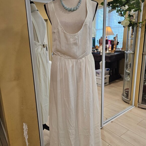 WeWoreWhat Corset Midi Dress, Whisper White, Size XL - Picture 3 of 11